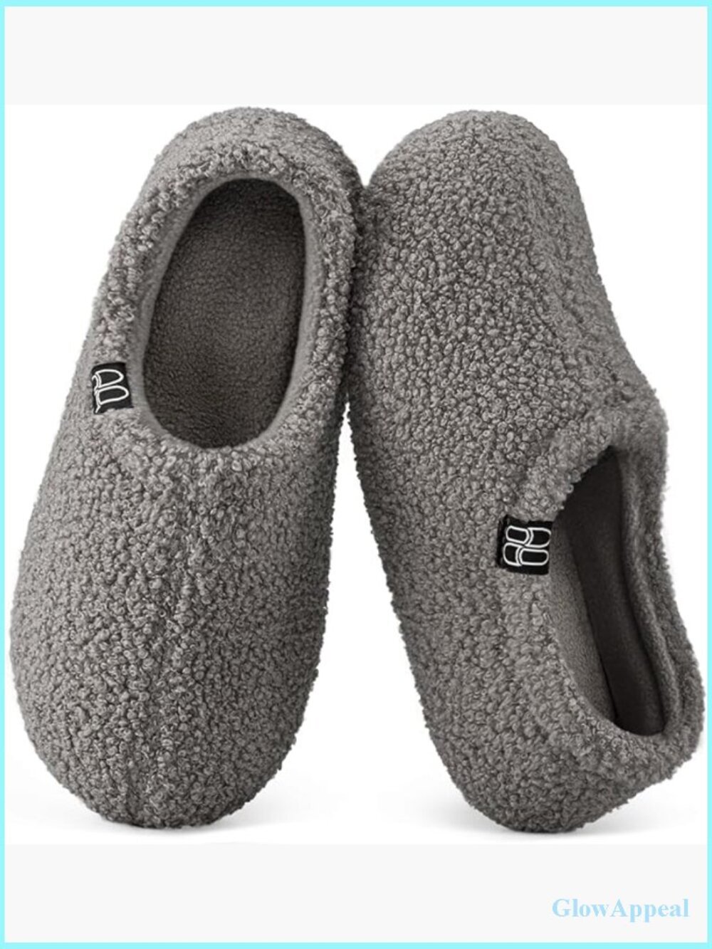 Fuzzy Curly Fur Memory Foam Loafer Slippers with Fleece Lining